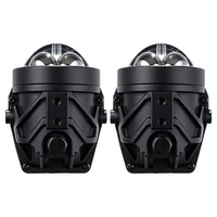 Feux de brouillard LED pour voiture, 2 pouces, phare laser à deux faisceaux, étanche, faisceau haut/bas tout-en-un, ultra-lumineux, bi-LED