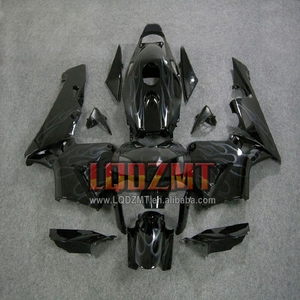 OEM สําหรับ HONDA CBR600RR เปลวไฟสีดํา CBR600 <span class=keywords><strong>CBR</strong></span> 600CC 600RR <span class=keywords><strong>600</strong></span> <span class=keywords><strong>RR</strong></span> CC F5 05 06 94No.28 CBR600F5 2005 2006 ฉีด Fairing - Product Image 1