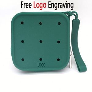 Bolsa Pequeña Cuadrada de Silicona para Monedas, Estilo Influencer, Portátil, para Almacenamiento de Cables de Datos - Product Image 4