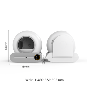 Bac à litière automatique intelligent pour chat, grande taille 65 L avec capteur de sécurité, élimination des odeurs et surveillance de la <span class=keywords><strong>santé</strong></span> des animaux, ultra silencieux - Product Image 5
