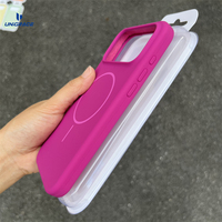 Coque magnétique en silicone liquide véritable pour iPhone 17 Pro Max