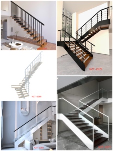 Escalera Flotante Interior de Lujo con Barandilla de Vidrio y Tira de Luces LED para Villa o Dúplex - Product Image 6