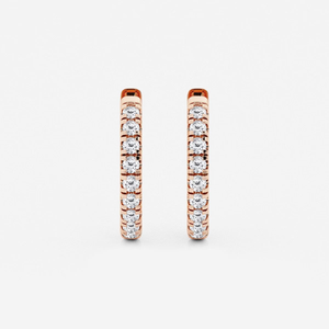 ต่างหูเพชรทรงกลม 1_2 กะรัต เพชรเลี้ยงในห้องปฏิบัติการ ประดับแบบฝรั่งเศส สำหรับผู้หญิง สวยหรู ระยิบระยับ เครื่องประดับชั้นดี ของขวัญสุดหรูแบบมินิมอล - Product Image 1