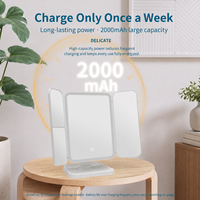 Miroir de Maquillage LED Pliable Intelligent en Gros avec Lumières Dimmables pour Éclairage Supplémentaire de Chambre