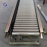 Convoyeur à rouleaux robuste en acier inoxydable 304, vitesse réglable 20 m/min, ligne de production industrielle d'assemblage