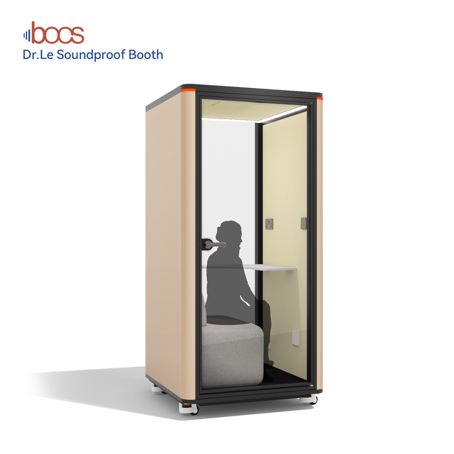 Customizable Modular Solo Acoustic Office Pod Fireproof Soundproof Noise Isolation Booth Co-working Space Hotel Villa Mall LED