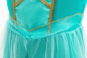 <strong>Aladdin</strong> Jasmine Halloween Cosplay Princess Costume Halloween Party <strong>Clothes</strong> Two-piece Kids Film Role Play Belly Dance Dress - Product Image 5