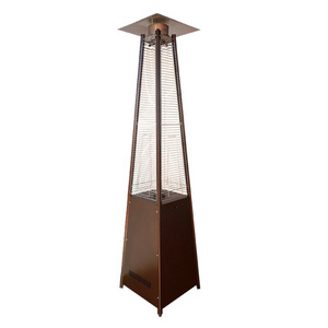 Calentador <span class=keywords><strong>de</strong></span> Patio a <span class=keywords><strong>Gas</strong></span> Moderno para Exteriores, Estufa <span class=keywords><strong>de</strong></span> Propano Tipo Pirámide con Ruedas, <span class=keywords><strong>Chimenea</strong></span> Portátil - Product Image 6