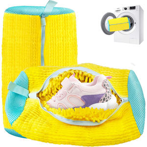 ถุงซักผ้าแบบใช้ซ้ำได้ 270 กรัม ทำจากผ้าเชนิลล์ สำหรับซักรองเท้าผ้าใบ ใช้ในบ้าน ซักผ้าและเครื่องอบผ้า - Product Image 1
