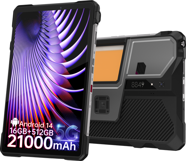 8849 TANK PAD Unihertz Rugged Projector Tablet Smartphone Android 14 120Hz 16GB 512GB 21000mAh 50MP 66W Tablets PC