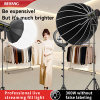 Lumière vidéo LED 300W professionnelle COB, éclairage continu |   Lampe de studio à intensité variable bicolore CRI 95+ 2800-6500K pour YouTube