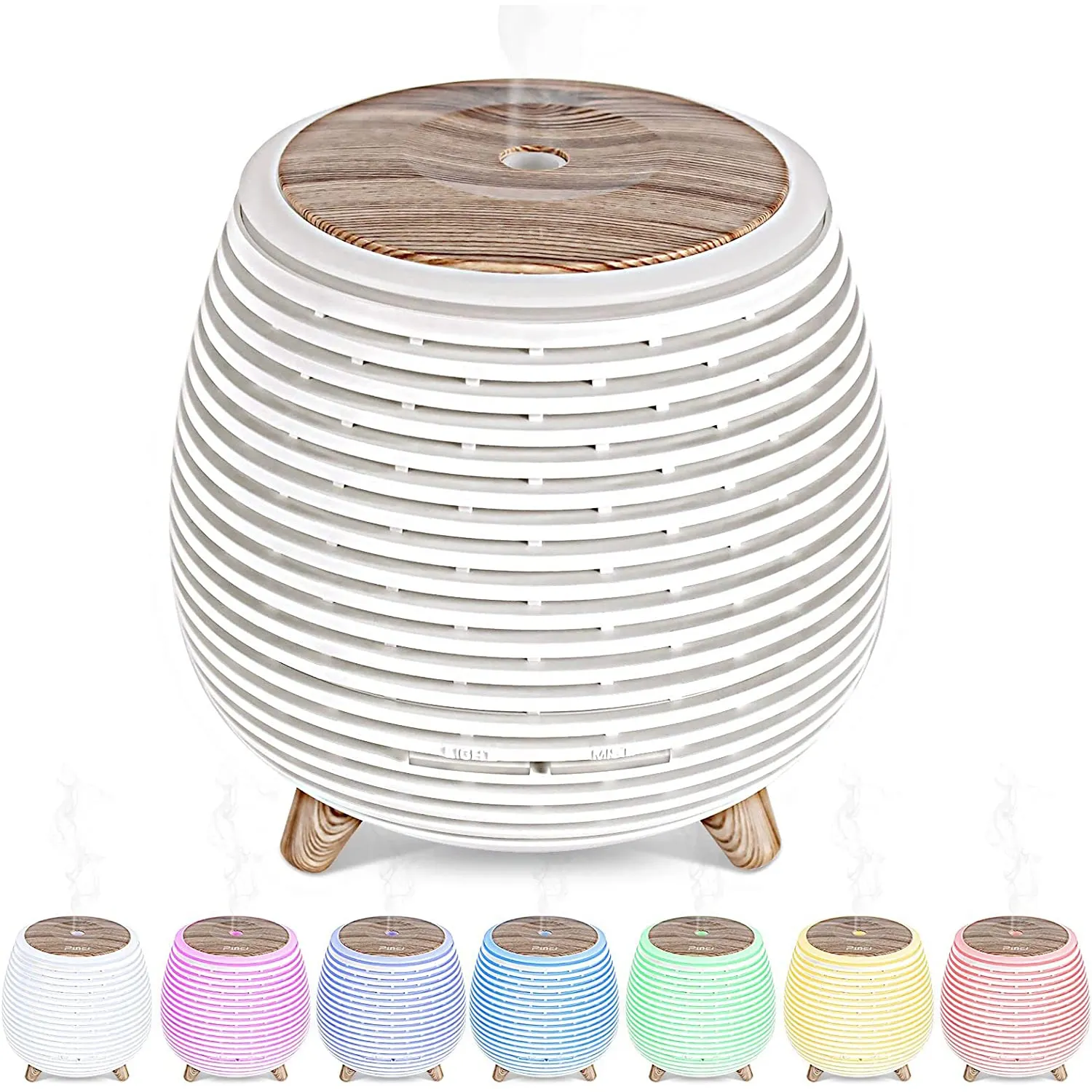 2023 Popular Hollow-Carved USB Ultrasonic Cool Mist Humidifier Portable 7 Color LED lights Aromatherapy Essential Oil Diffuser