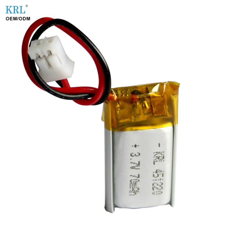 Custom Small Size Li Polymer Rechargeable Battery 451220 3.7v Li-ion Batteries 70mah for Active 3D Shutter Glasses