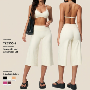 Nouvel ensemble de <span class=keywords><strong>sport</strong></span> décontracté 2026 pour femmes : soutien-gorge respirant et short de <span class=keywords><strong>sport</strong></span> pour la course, le fitness et le yoga - Product Image 1