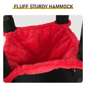 OEM ODM Moderno Grande Tiragraffi per Gatti in Legno Nero Rosso a Forma di Corna di Diavolo, con Cuccia Accogliente, Amaca, Tiragraffi e Giocattolo Sospeso - Product Image 5