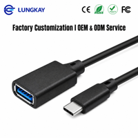Câble d'extension USB 3.2 Gen 1 industriel LUNG KAY, 5 Gbit/s SuperSpeed, mâle vers femelle, blindé, pour capteur VR, OEM