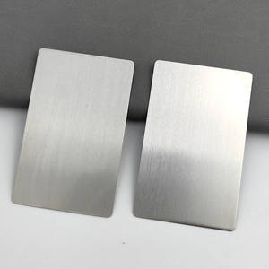Großhandel VIP-Karte 0,5mm Dicke Laser-LOGO Blanko Gebürsteter Edelstahl Metall-Namensschild Visitenkarte zum Gravieren - Product Image 5