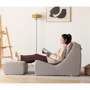 เก้าอี้โซฟาปรับเอนแบบพับได้พร้อมพนักพิงพับได้สำหรับพื้นที่พักผ่อนบนระเบียงหน้าต่างเบย์วินโดว์ - Product Image 4