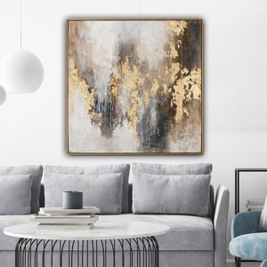 <span class=keywords><strong>D</strong></span>écoration en feuille <span class=keywords><strong>d</strong></span>'or, <span class=keywords><strong>art</strong></span> mural abstrait sur toile, peinture à l'huile, grande œuvre <span class=keywords><strong>d</strong></span>'<span class=keywords><strong>art</strong></span> murale, peinture à la main sur toile, œuvre <span class=keywords><strong>d</strong></span>'<span class=keywords><strong>art</strong></span> pour la <span class=keywords><strong>d</strong></span>écoration de la maison - Product Image 6