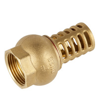 Vanne de fond en laiton de haute qualité avec filetage interne 1/2''-4'' pour eau, structure d'inspection manuelle robuste