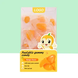 Hot Sale Mango Peeling Jelly Fruit Gummy Juice Candy