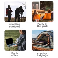 Station d'alimentation portable haute capacité 60000mAh 100W 65W avec écran LED et support de charge rapide pour le camping et les aventures en plein air