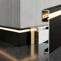 Plinthe LED, Plinthe de sol LED, Plinthe avec éclairage LED, Plinthe en aluminium