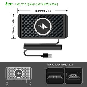 Chargeur sans fil 2 en 1 15 W, tapis de charge rapide, chargeurs de téléphone portable pour la maison et la voiture, <span class=keywords><strong>adaptateur</strong></span> de chargeur, support pour écouteurs, pratique - Product Image 6