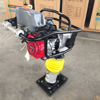 Compacteur vibrant de sol 80 kg 20 KN pour la construction, moteur Honda GX160, type Jumping Jack, fabriqué en Chine
