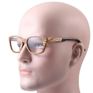 Montures de lunettes en bois, monture carrée complète, écologiques, unisexes, lunettes optiques, Wenzhou 6012, design ovale, verres en acétate - Product Image 5