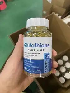 OEM Glutathione Soft Capsule Skin Whitening Capsules 120pcs Pills L-Glutathione Vegan Softgels