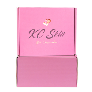 Bán Buôn Sóng Màu Hồng Hộp Bao Bì Vận Chuyển Với Nhãn Hiệu Riêng - Product Image 3