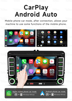 Autoradio BQCC 2 DIN 7 pouces, CarPlay sans fil, Android Auto, autoradio stéréo AUX USB BT RDS FM, lecteur MP5, autoradio Android