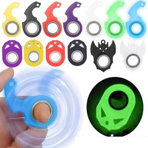 Creative Keychain Fidget Spinner Anti-anxiety Stress Relief Toys Revolve <b>Cool</b> <b>Keyring</b> Relieving Boredom Birthday Gift for Adults - Product Image 1
