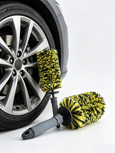 <span class=keywords><strong>Cepillo</strong></span> para Limpiar Ruedas de Coche, Cerdas Suaves, Antiarañazos, con Mango Ergonómico, PP Ecológico, para Detallado de Automóviles - Product Image 1