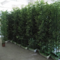 Branche de bambou de Taiwan 1.5M plante artificielle de verdissement Pot de pépinière décoratif extérieur en plastique faux arbre
