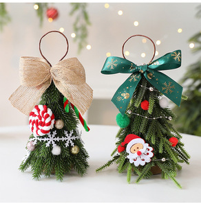 Hot-selling Cartoon Anime-style Mini Desktop <b>Christmas</b> <b>Tree</b> Ornaments PE <b>Christmas</b> <b>Tree</b> Pendants Perfect Holiday in Stock - Product Image 1