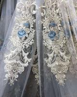 Rideau brodé en tissu transparent de style turc, design le plus récent
