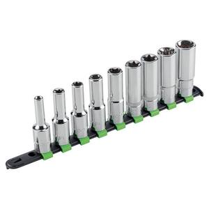 Fg 625Ltx S9 <b>Socket</b> Set 8 Pc Metric Chrome Vanadium Steel For Automotive Repair - Product Image 1