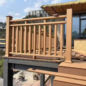 Hiện đại ngoài trời không thấm nước <span class=keywords><strong>WPC</strong></span> tay vịn và lan can hiên cầu thang lan can và sàn lan can cho vườn và ban công - Product Image 1