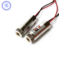 Diode Laser Module Focalisable 650nm 30mW DC3-5V Ligne Rouge Diodo Laser 650nm