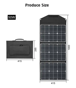 แผงเซลล์แสงอาทิตย์แบบพับได้สำหรับตั้งแคมป์แผงเซลล์แสงอาทิตย์แบบพกพา500W 100W 200W - Product Image 2