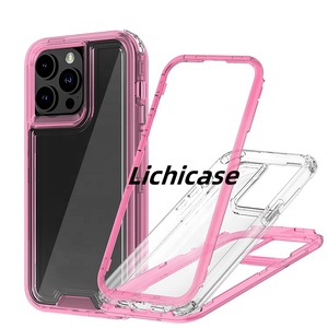 Lichicase Thiết kế trường hợp phía trước bảo vệ long lanh điện di động nhà ở 3 En 1 funda Para TECNO 360 lót 3in1 360 điện thoại trường hợp - Product Image 2