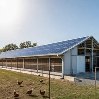 Système de montage solaire en zinc, aluminium et magnésium C80x40, poutre en acier, structure en acier pour bâtiment d'élevage, anti-corrosion