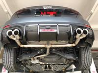 Diffuseur de pare-chocs arrière avec tuyaux d'échappement performants embouts de silencieux d'échappement pour Audi A3 mis à niveau vers S3 Kit de carrosserie d'accessoires de voiture