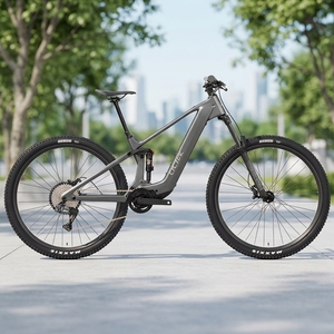 Bicicletta Elettrica DFQ Cyctrac Em19 in Fibra di Carbonio a Sospensione Completa, Batteria al Litio, 12 Velocità Wireless, Motore Centrale Bafang M820, Mountain Bike da 29 Pollici - Product Image 1