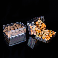 Boîte d'emballage rectangulaire transparente en plastique pour biscuits et bonbons pour mariages