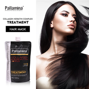 Mascarilla Capilar Pallamina con Aceite de Argán, Colágeno, Multi-Reparación, Queratina, Biotina, Terapia Intensiva para Cabello Dañado, Encrespado y Opaco - Product Image 3