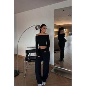 Ensemble de costume noir Laveau pour femmes - Product Image 3