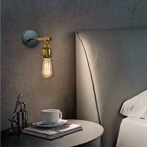 Single Head Industrial Minimalist Crystal LED Touch Control Warm White Wall <b>Lamp</b> <b>for</b> <b>Bedroom</b> Decor - Product Image 2